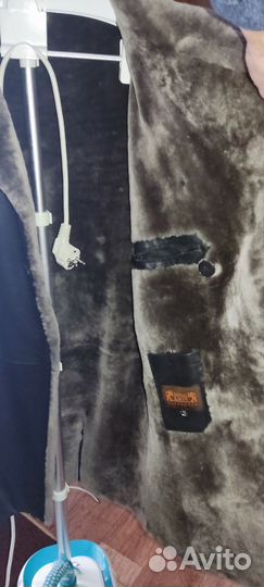 Кожаная дубленка мужская 50 52