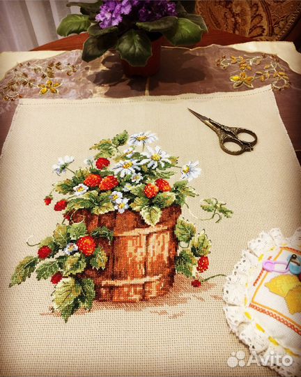 Картина вышитая крестом