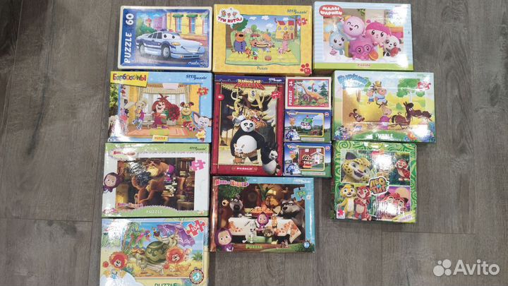 Пазлы для детей пакетом