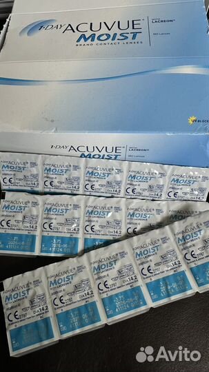 Линзы контактные 1 day acuvue moist -3,75 9,0