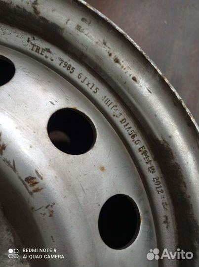 Диск штампованный r15