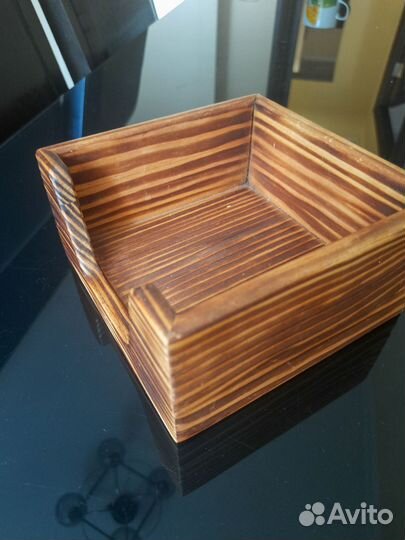 Салфетница деревянная