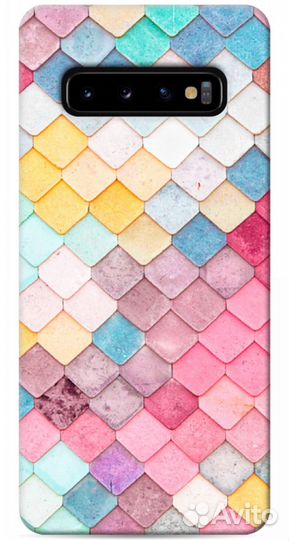 Чехол для Samsung Galaxy S10 Plus, ромбы