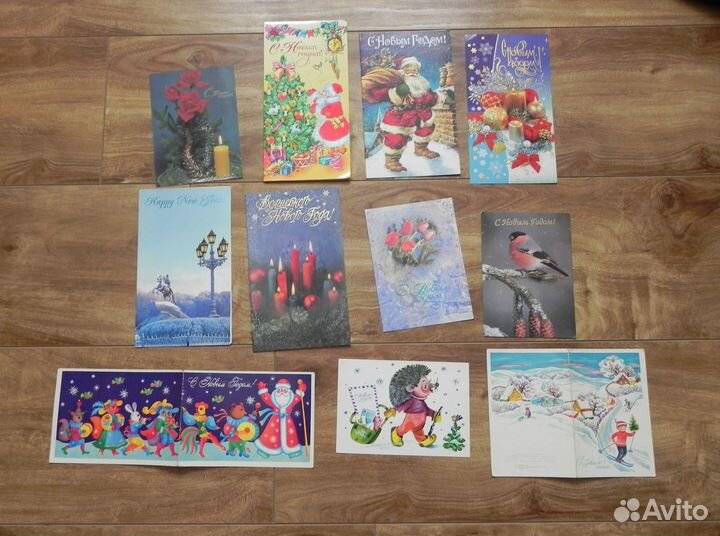 Новогодние открытки СССР