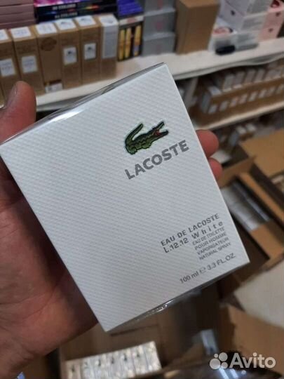 Мужской парфюм Лакост белый