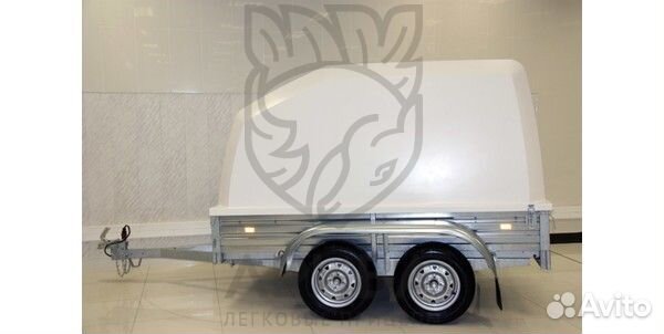 Прицеп 30.022 двухосный. С крышкой Н1360мм