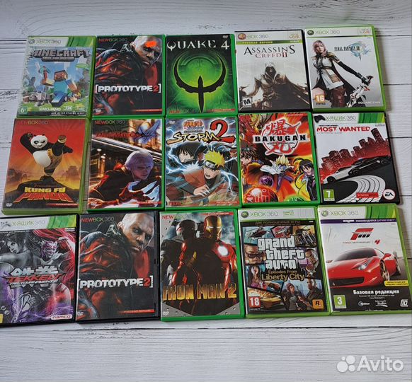 Xbox 360 бу прошитый,встроенные игры