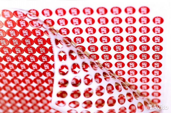 Печать наклеек и стикеров с контурной резкой