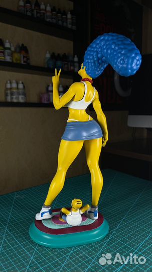 Фигурка из Симпсонов Мардж печать 3Д