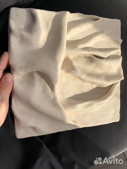 Картина драпировка глиной