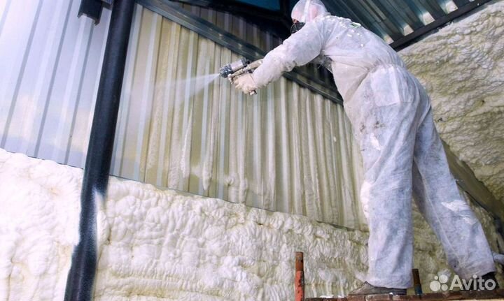 Утеплитель напыление пенополиуретан от 200м2