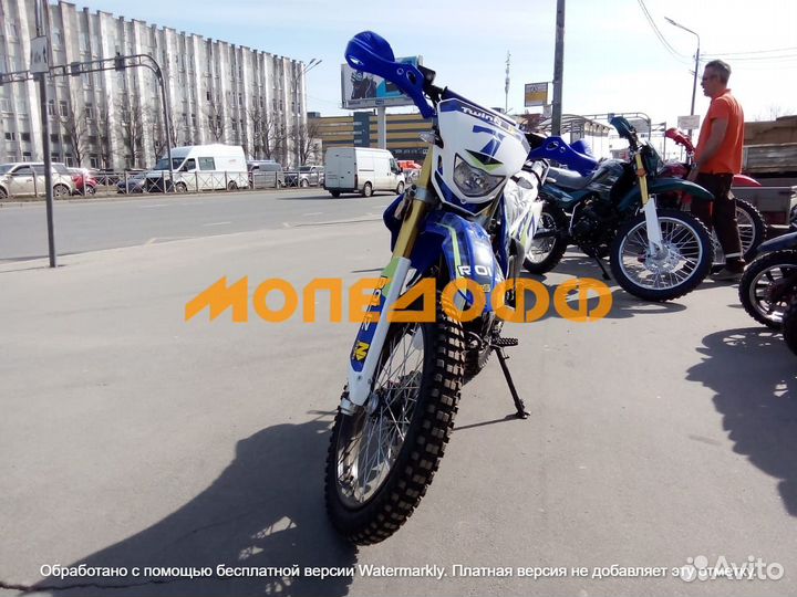Мотоцикл sport птс 172FMM Zongshen Blue/gre + шлем