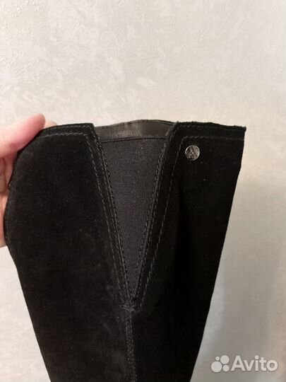 Сапоги жен. зима нат. замша 36