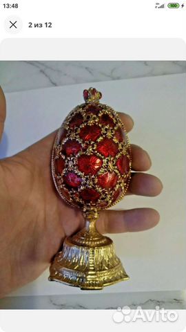 Яйцо шкатулка эмаль