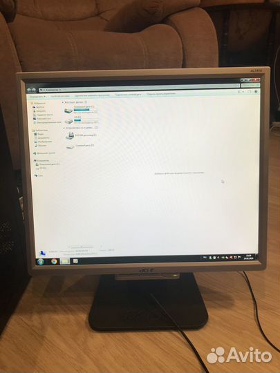 Персональный компьютер HP+монитор+клава+мышь
