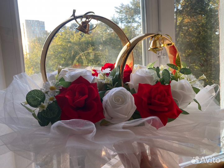 Свадебные украшения на машину