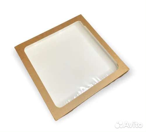 Крафт - коробка с окном 260*260*40