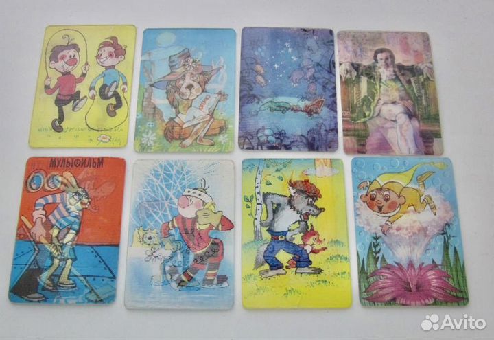 Переливные карманные календарики СССР