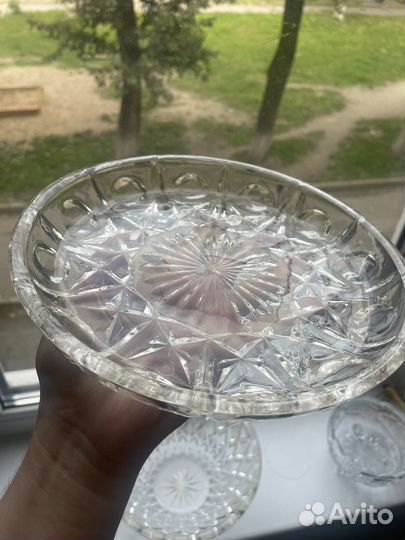 Хрустальная тарелка