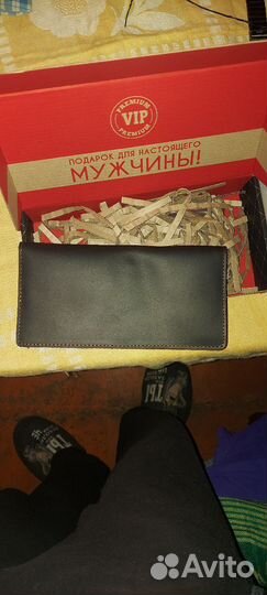 Кошелек мужской кожаный новый