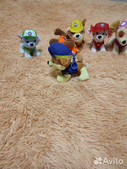 Набор мягких игрушек щенячий патруль