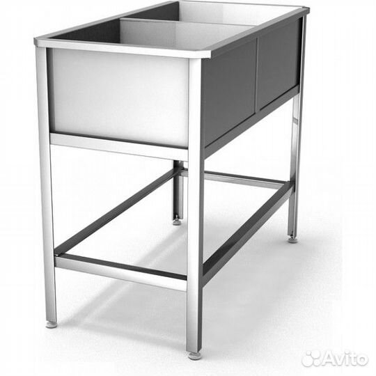Мойка моечная двухсекционная(нержавейка)