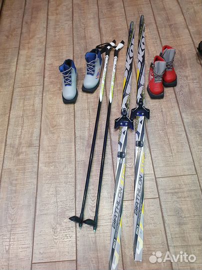 Лыжи беговые детские 150 с ботинками