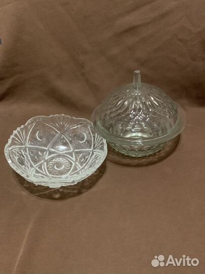 Стеклянны вазочки времен СССР