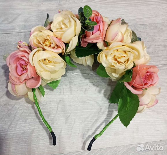 Цветочный ободок для девочки