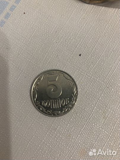 Монета 5 копеек Украина 1992 года