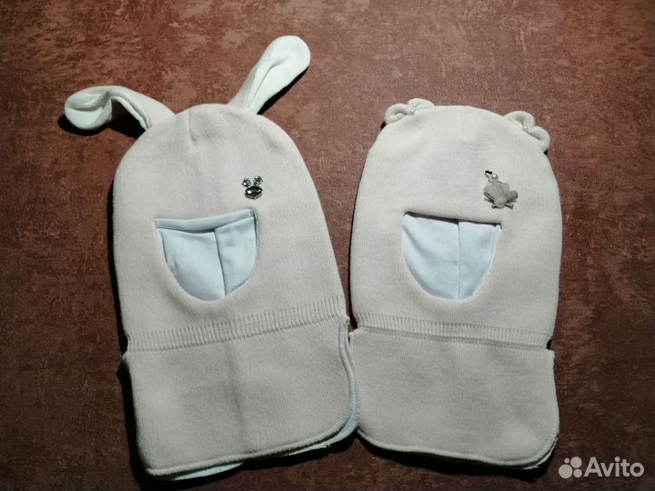 Демисезонная шапка шлем для девочки новая