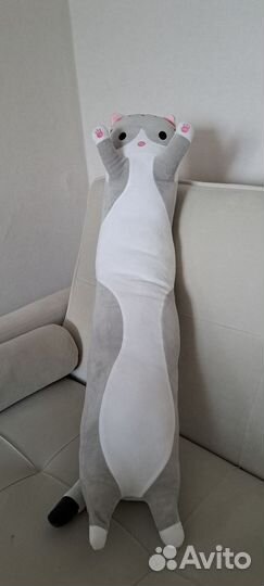 Мягкая игрушка кот батон 100 см