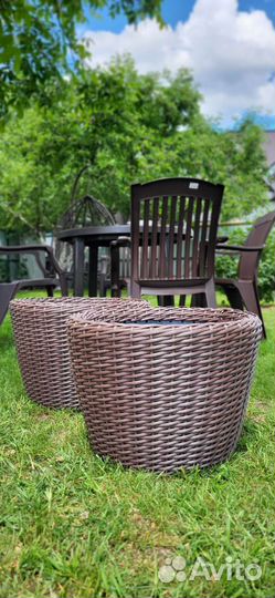 Корзина (кашпо) из ротанга 20л