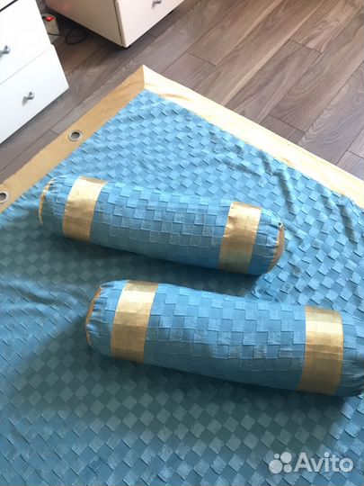 Покрывало на кровать плед подушки интерьерные