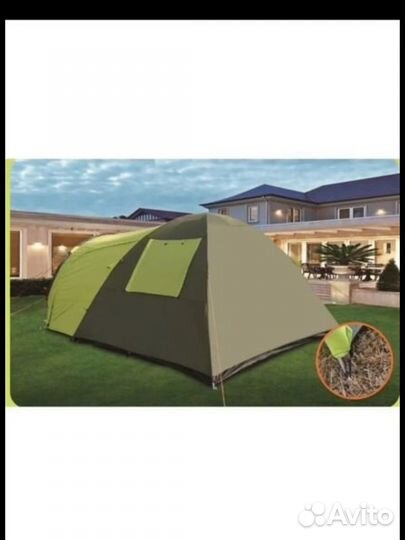 Палатка туристическая 4 местная с тамбуром