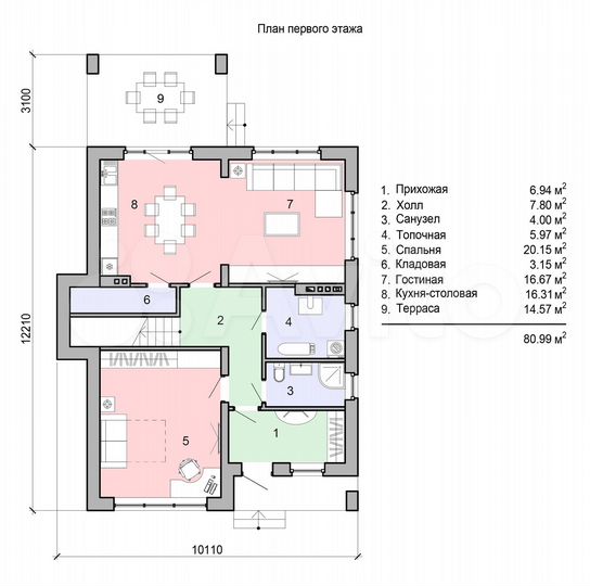Дом 227 м² на участке 7 сот.