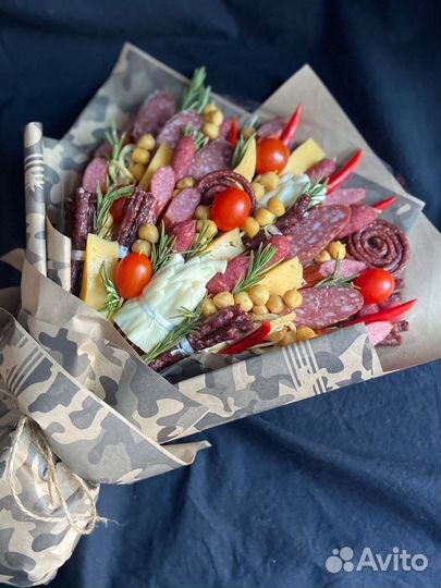 Мужские съедобные букеты