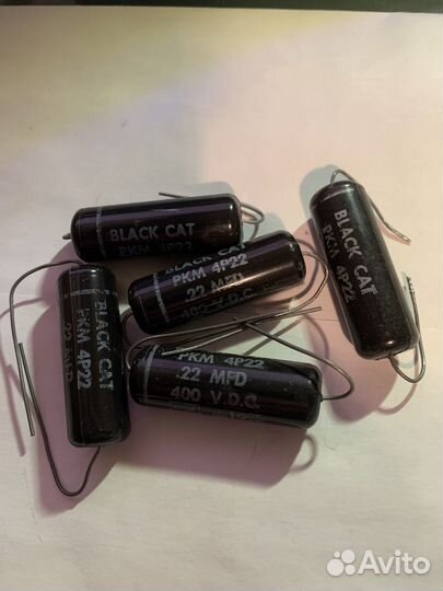 Конденсаторы Cornell Dubilier Black Cat 0.22 NOS