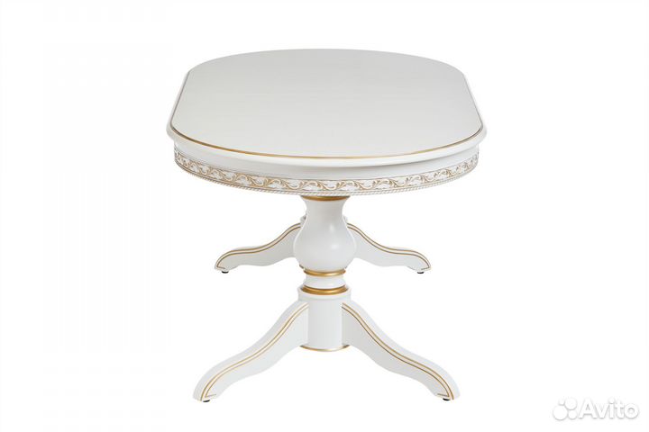 Стол овальный лира/180 160+40*90 т.1 пат.золото