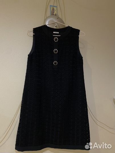 Платье miu miu черное маленькое