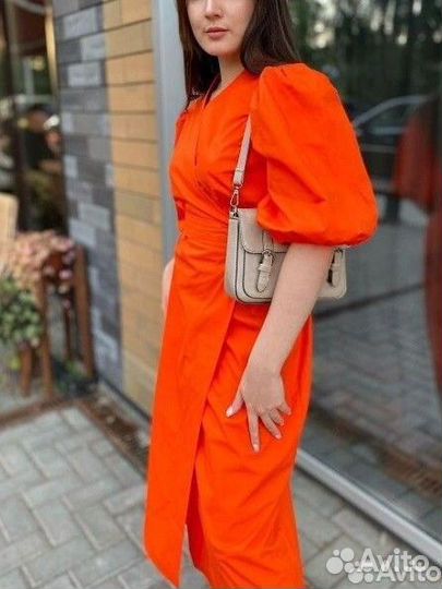 Платье на запах, хлопок