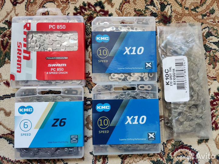 Цепи Sram, KMC, Shimano, Campagnolo. 1-12 ск, от