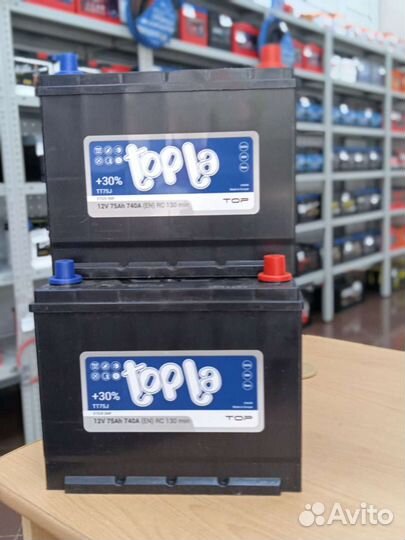 Аккумулятор topla 75 ah с установкой и доставкой
