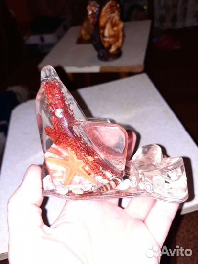 Подставка для телефона дельфин с ракушками