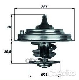 Вставка термостата TX3080D Mahle/Knecht