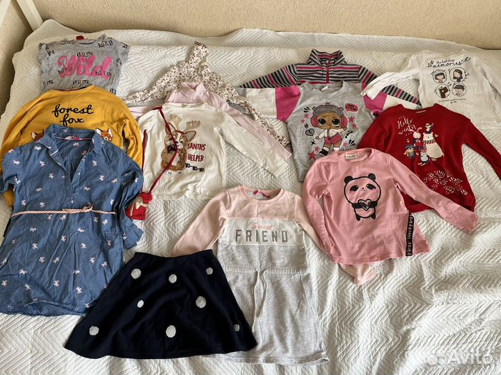 Одежда для девочки пакетом 116 рост