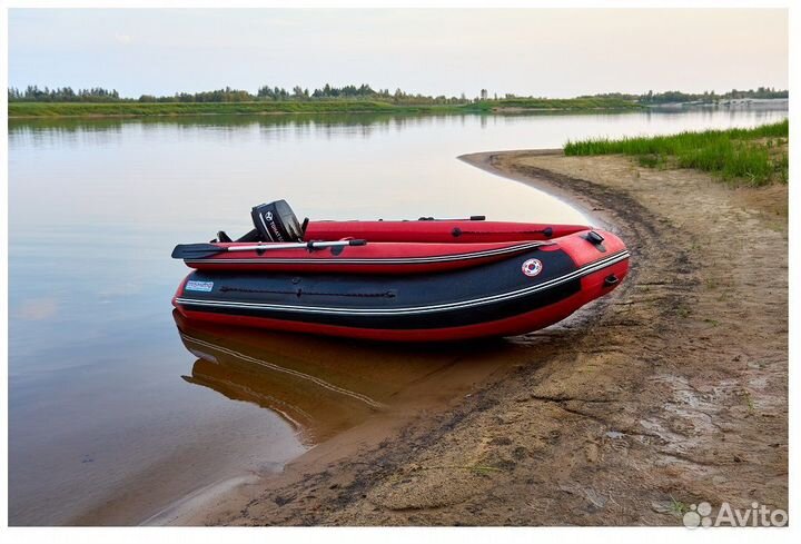 Лодка mishimo family lite DF 430 Красная
