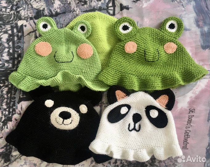 Вязаная панама