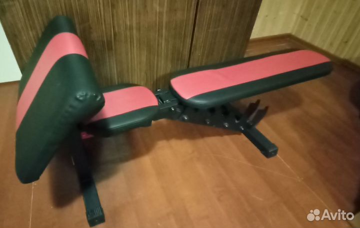 Тренажёр, скамья для жима, грифы для штанги