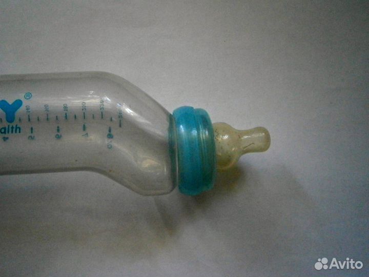 Набор для младенца бутылка с соской +ложка +вилка